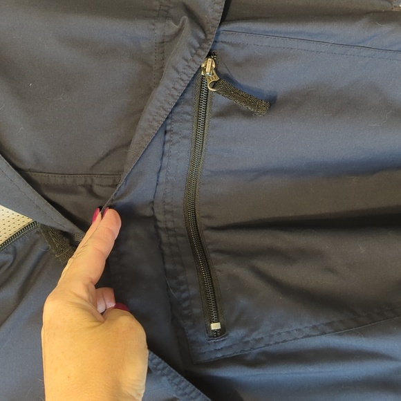 Gap pullover men's navy blue side extra large stowaway hood - Picture 8 of 9